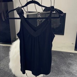 Black Sleeveless Top by  Banana Republic